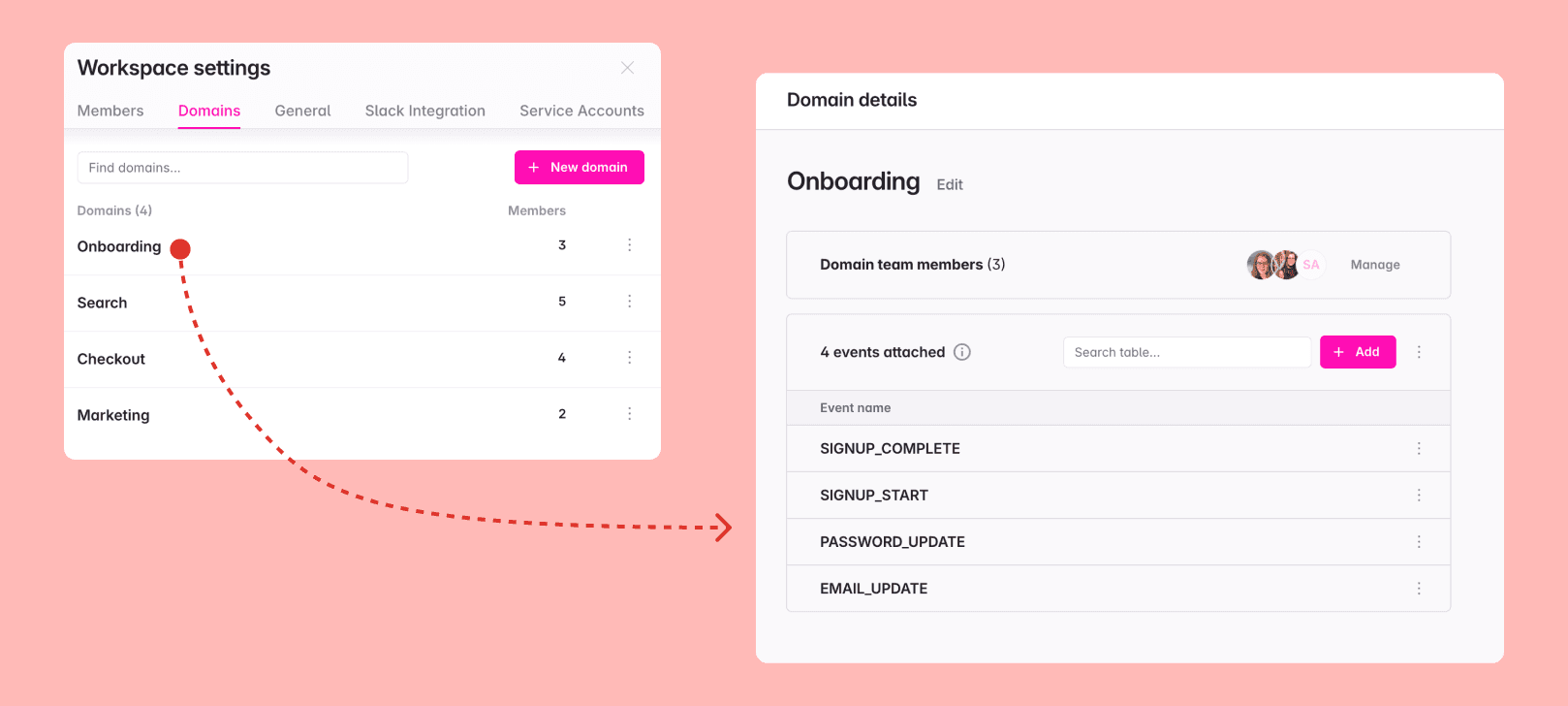 Domain settings